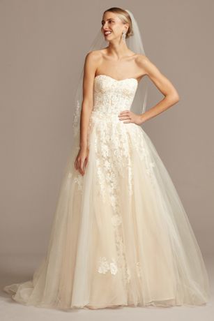 As Is Lace Tulle Petite Ball Gown Wedding Dress