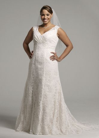 All Over Beaded Lace Trumpet Gown