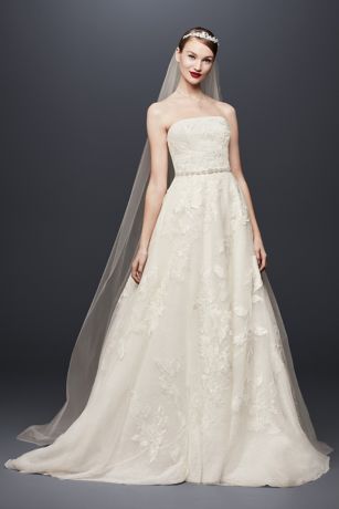 As -Is English Rose Lace Ball Gown Wedding Dress