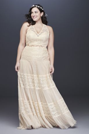 As Is Lace Plus Size Wedding Dress