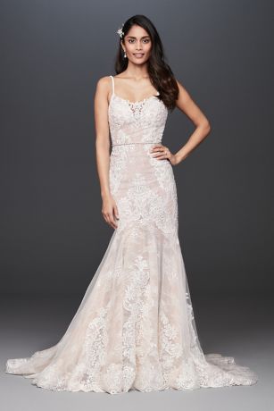 As Is Mermaid Wedding Dress with Moonstone Detail