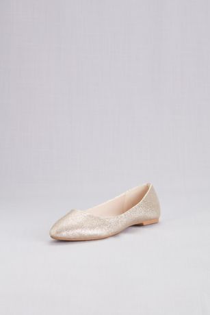 Allover Glitter Pointed Toe Flats