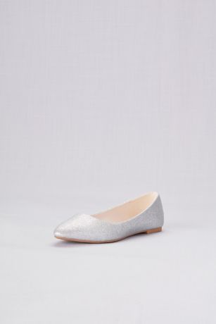 Allover Glitter Pointed Toe Flats