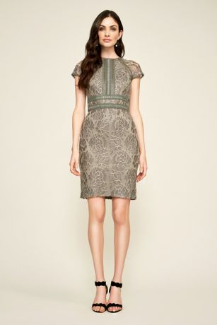 Ansel Metallic Embroidery Dress