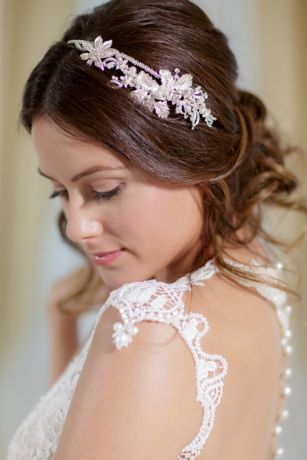 Vintage-Inspired Floral Headband with Pearls