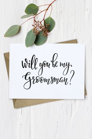 Will You Be My Groomsman Wedding Card