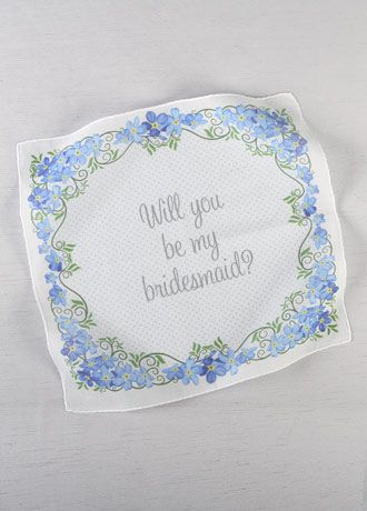 Will You Be My Bridesmaid Handkerchief