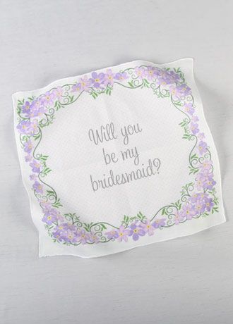 Will You Be My Bridesmaid Handkerchief