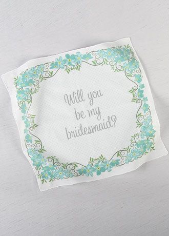 Will You Be My Bridesmaid Handkerchief