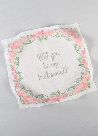 Will You Be My Bridesmaid Handkerchief