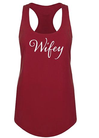 Wifey Racerback Tank Top