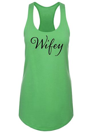 Wifey Racerback Tank Top