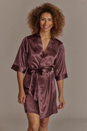 Wrap Tie Satin Robe