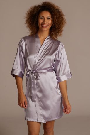 Wrap Tie Satin Robe