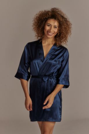 Wrap Tie Satin Robe