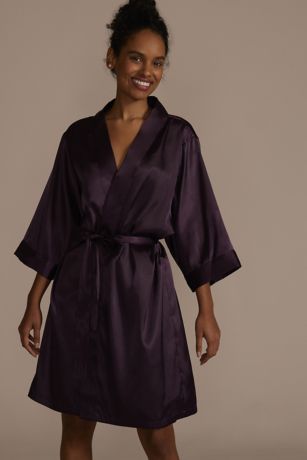 Wrap Tie Satin Robe