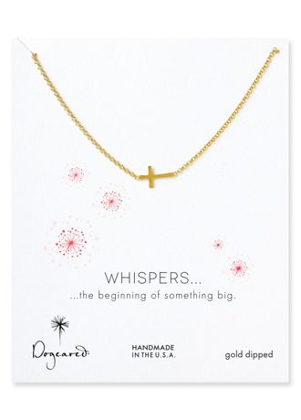 Whisper Cross Necklace