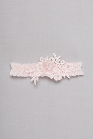 Venise Lace Applique Garter