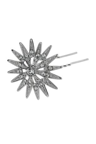 Antique Silver Star Mini Hair Pin Set