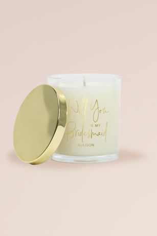 Will You Be My Bridesmaid Personalized Soy Candle