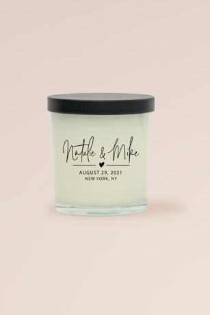 Wedding Date Personalized Soy Candle