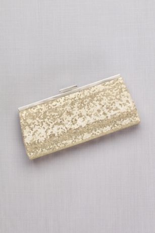 Allover Sequin Frame Clutch