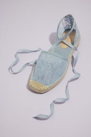 Ankle-Wrap Lace Espadrilles