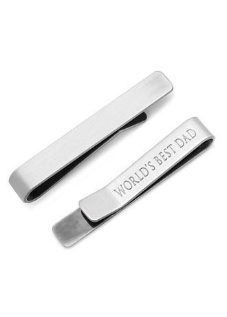 Worlds Best Dad Hidden Message Tie Bar