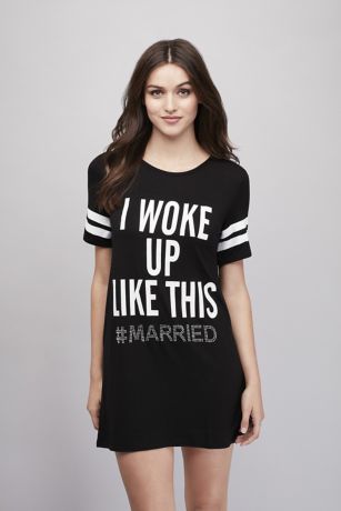 Woke Up #Married Sleep Shirt