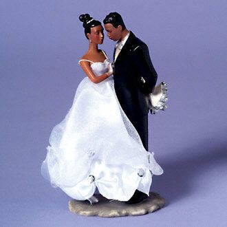 Adoring Bride & Groom Cake Topper