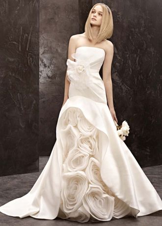 White by Vera Wang Mikado Trumpet Wedding Dress