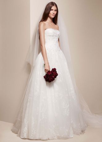 White by Vera Wang All Over Floral Wedding Dress