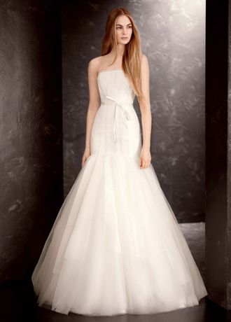 White by Vera Wang Sequin Organza Wedding Dress