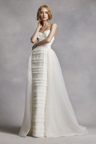 White by Vera Wang Beaded Lace Wedding Dress