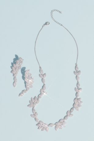 White by Vera Wang Haloed Crystal Leaves Set