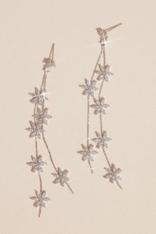 White by Vera Wang Flower Garland Drop Earrings