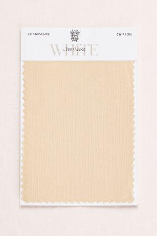 VW Champagne Crinkle Chiffon Fabric Swatch