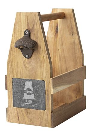 Wedding Acacia/Slate Beer Carrier