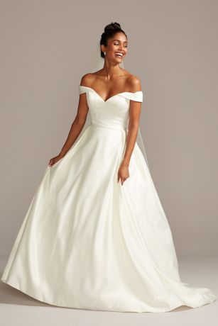 As Is Off the Shoulder Ball Gown Wedding Dress