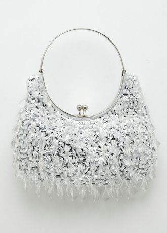 All Over Dangle-Bead Top Handle Bag