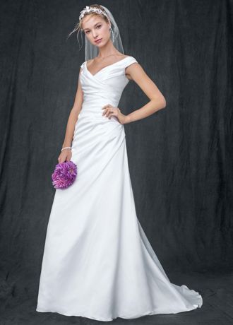 A-Line Wedding Dress with Side-Draped Bodice